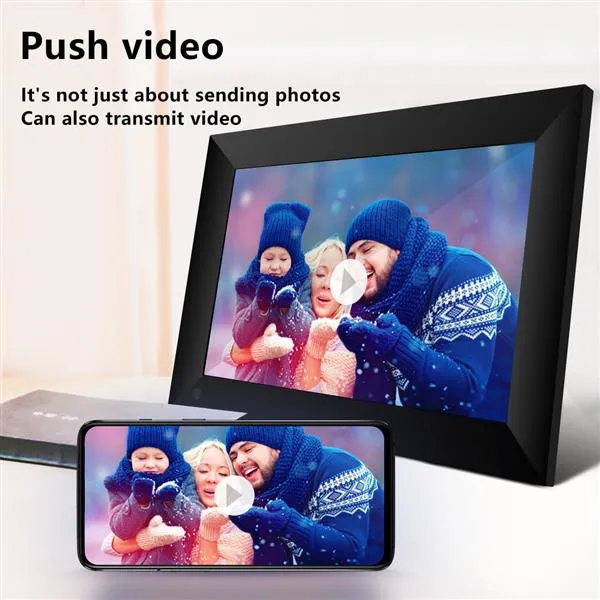 10.1 Inch Smart WiFi Cloud Digital Picture Frame with IPS LCD Panel