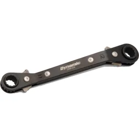 11mm X 12mm Double Box End Ratcheting Wrench, 25° Offset