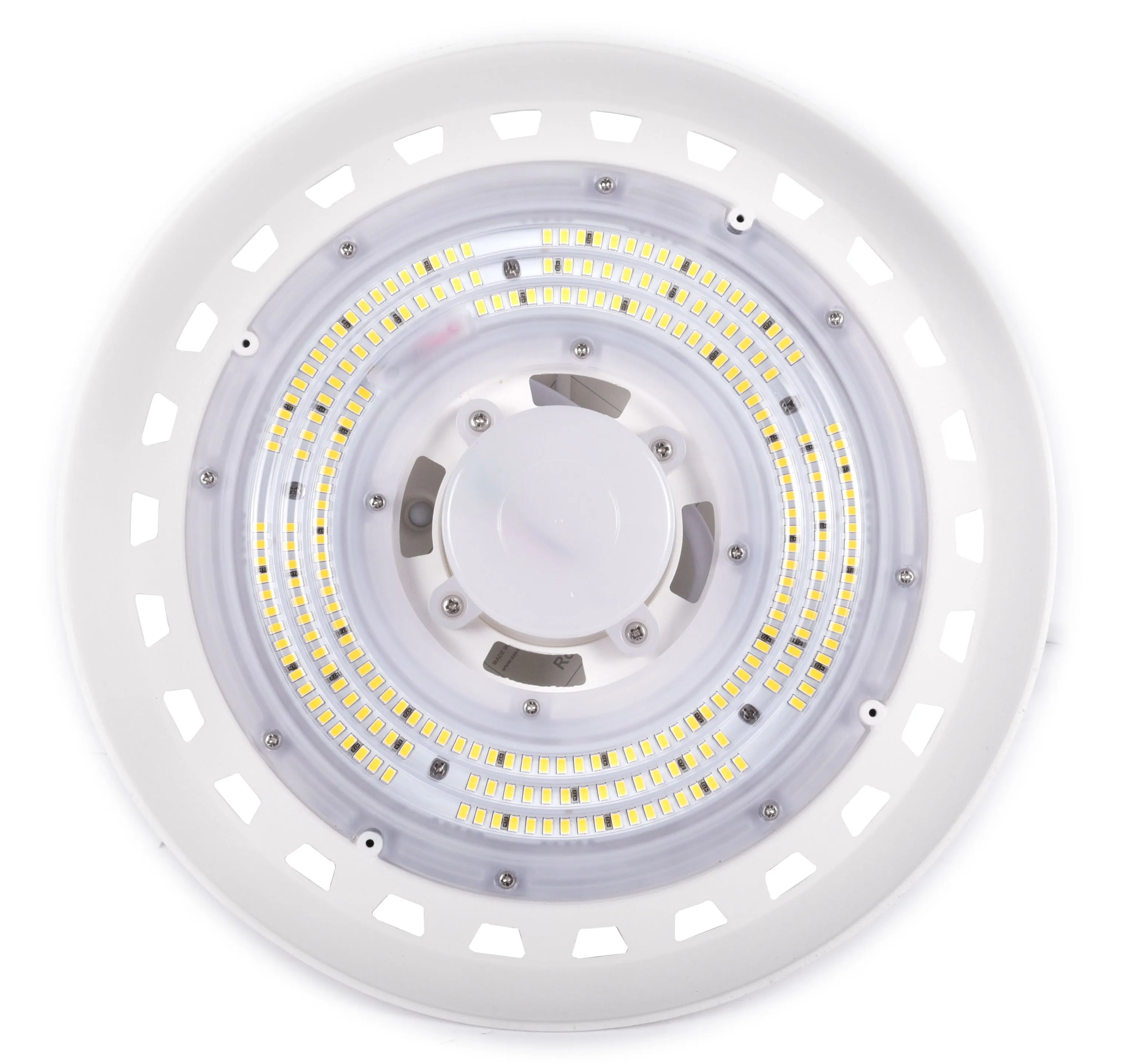 13" LED UFO High Bay, 150 Watt, 120-277V, 23,097 Lumens, 5000K, White Finish