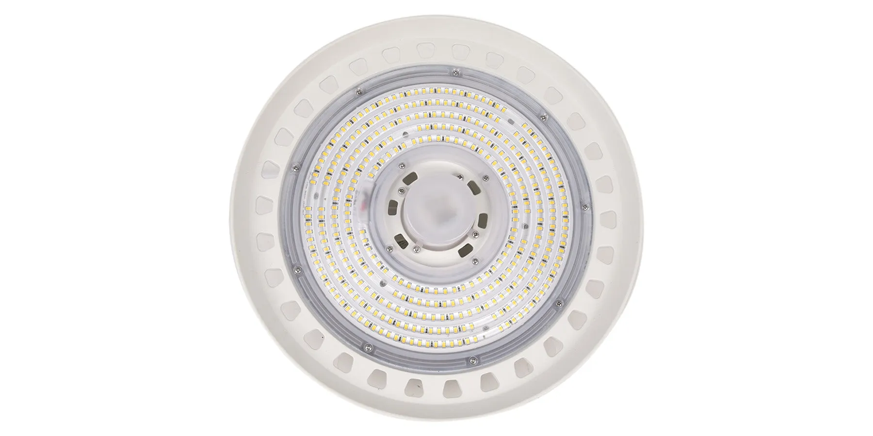 13" LED UFO High Bay, 150 Watt, 120-277V, 23,097 Lumens, 5000K, White Finish