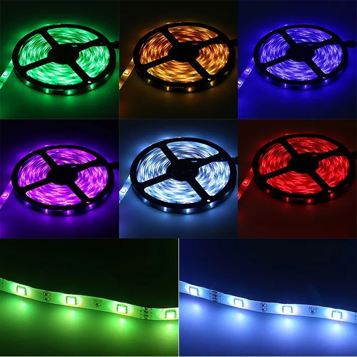 16.4FT/5Mtr 150LEDs RGB LED Strip Light Kit SMD5050 30LEDs/Mtr Bluetooth Wireless Smart APP control