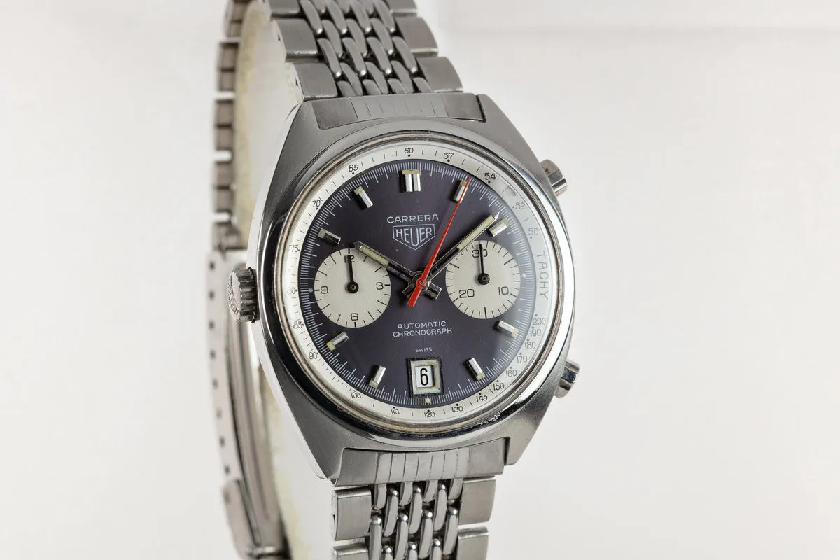 1970s Heuer Carrera 1153N with Lavender Dial