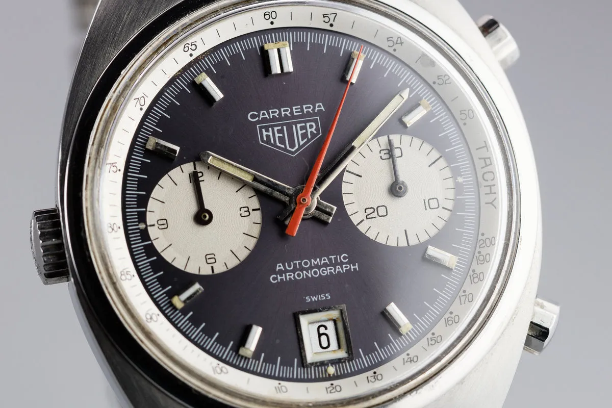 1970s Heuer Carrera 1153N with Lavender Dial