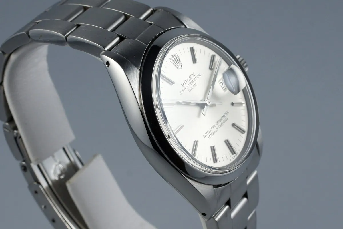 1972 Rolex Date 1500 with Silver Dial