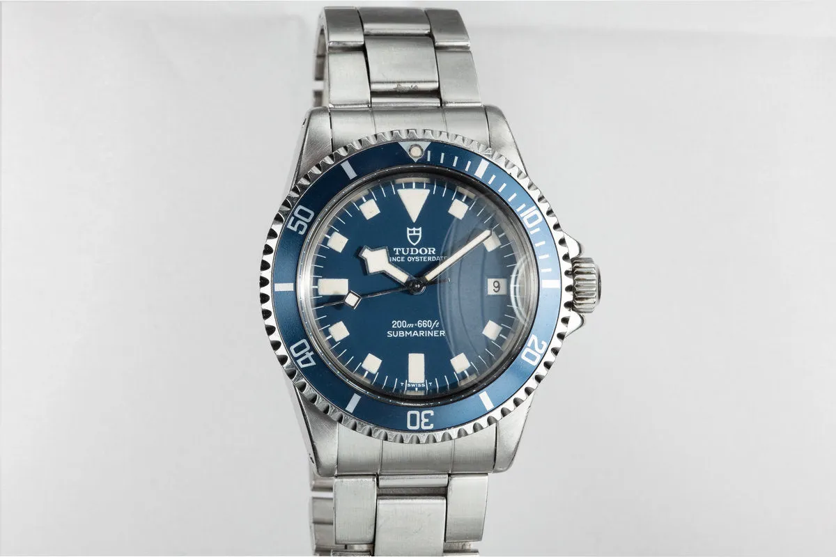 1973 Tudor Snowflake Submariner 7411/0 Blue Dial