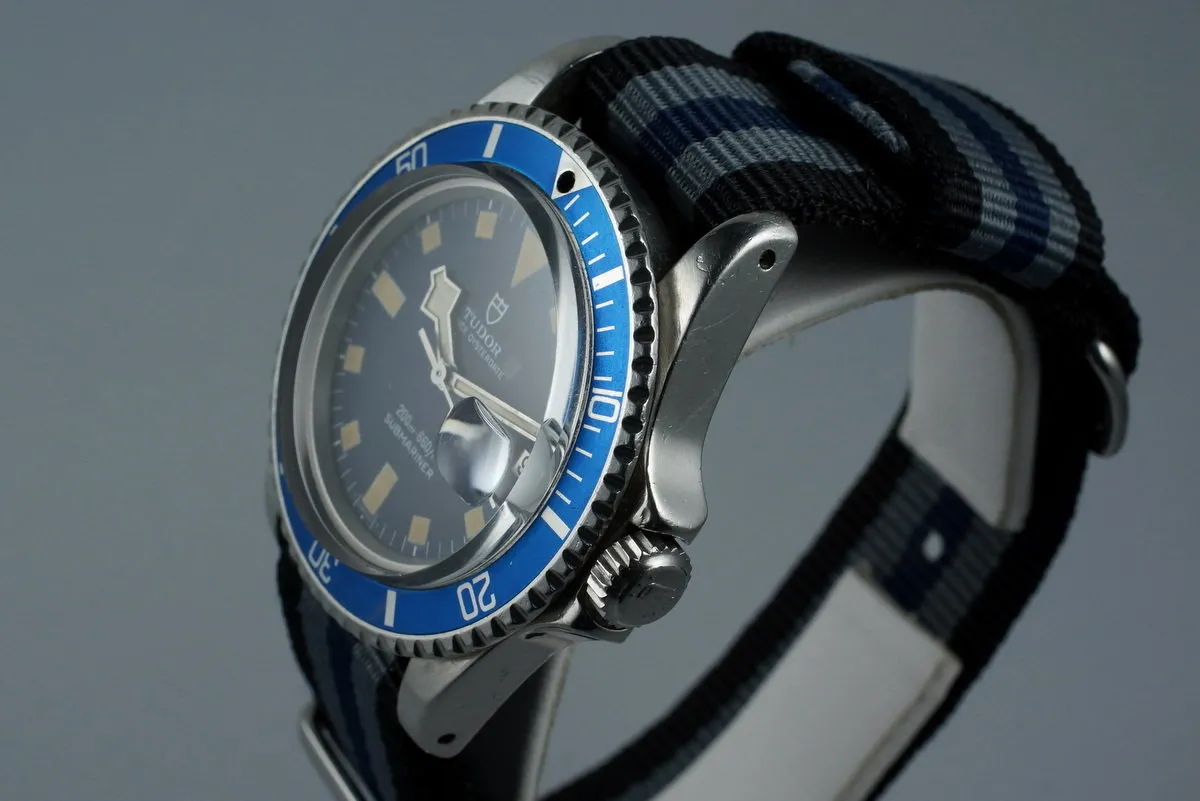 1982 Tudor Submariner 94110 Snowflake with Blue Bezel with Service Papers