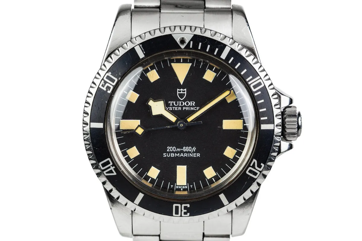 1984 Tudor Submariner 94010 Black Snowflake Dial