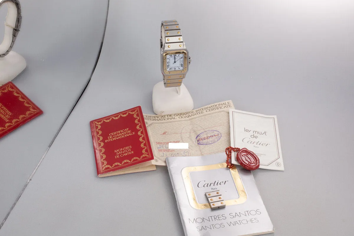 1987 Cartier Two-Tone Santos Les Must De Cartier W20011C4 with Papers