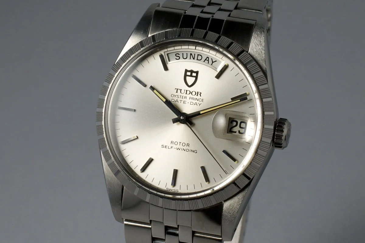 1988 Tudor Date-Day 94510 Silver Dial with Box and Papers