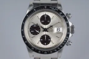 1993 Tudor Chronograph Big Block 79160 Silver Dial with Box