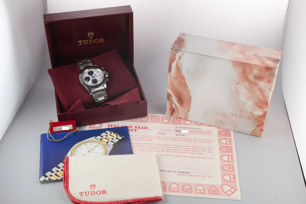 1993 Tudor Chronograph "Big Block" 79180 with Box and Papers