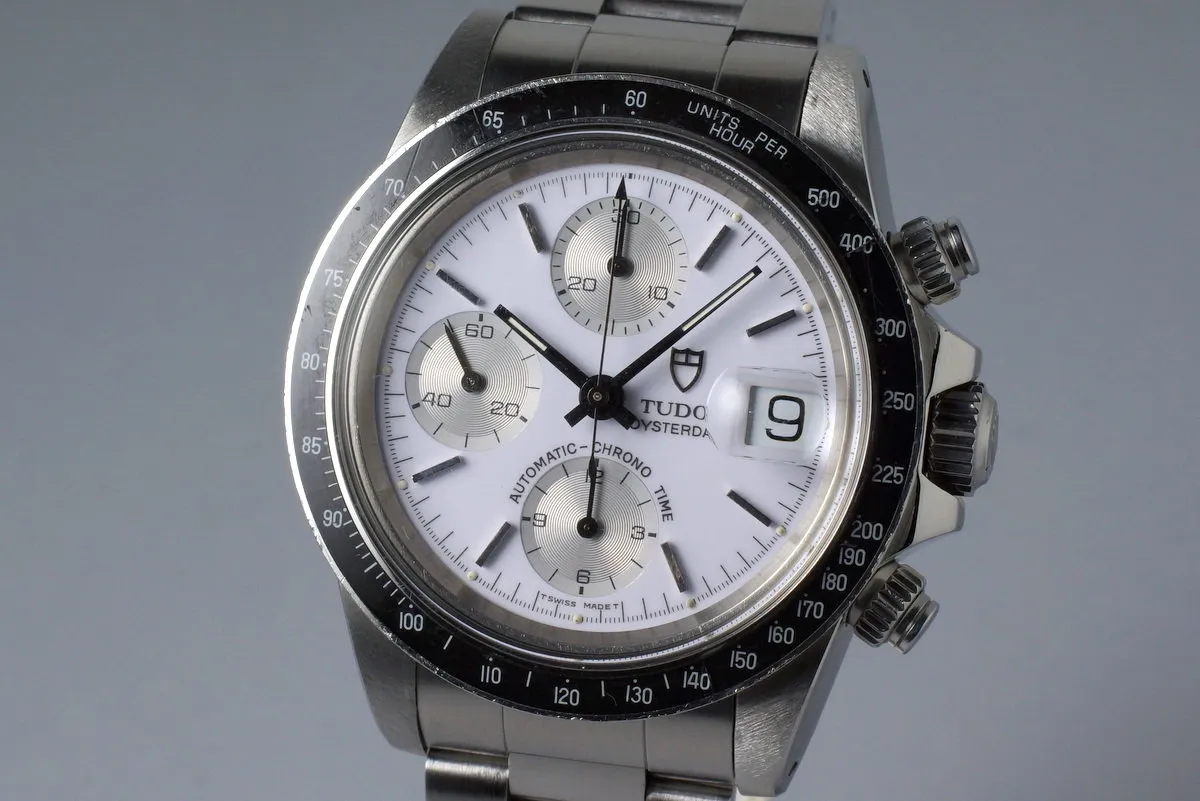 1994 Tudor Chronograph Big Block 79160 White Enamel Dial