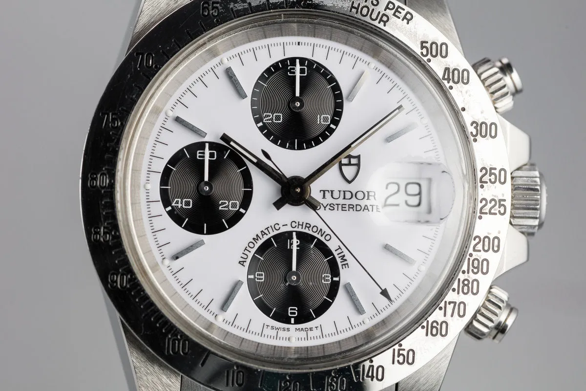 1994 Tudor Chronograph "Bigblock" 79180 White Enamel Dial with Box and Papers