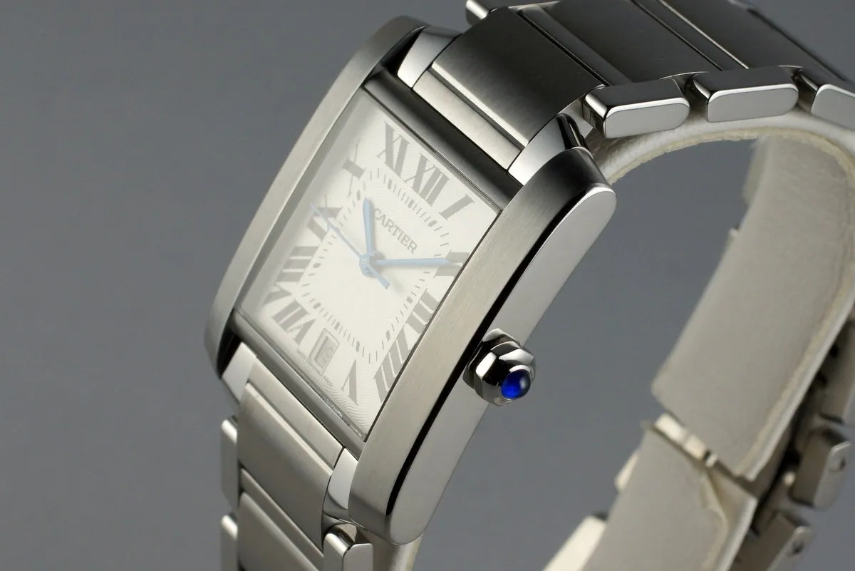 2008 Cartier Tank Francaise 2302 with Box and Papers