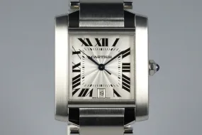 2008 Cartier Tank Francaise 2302 with Box and Papers