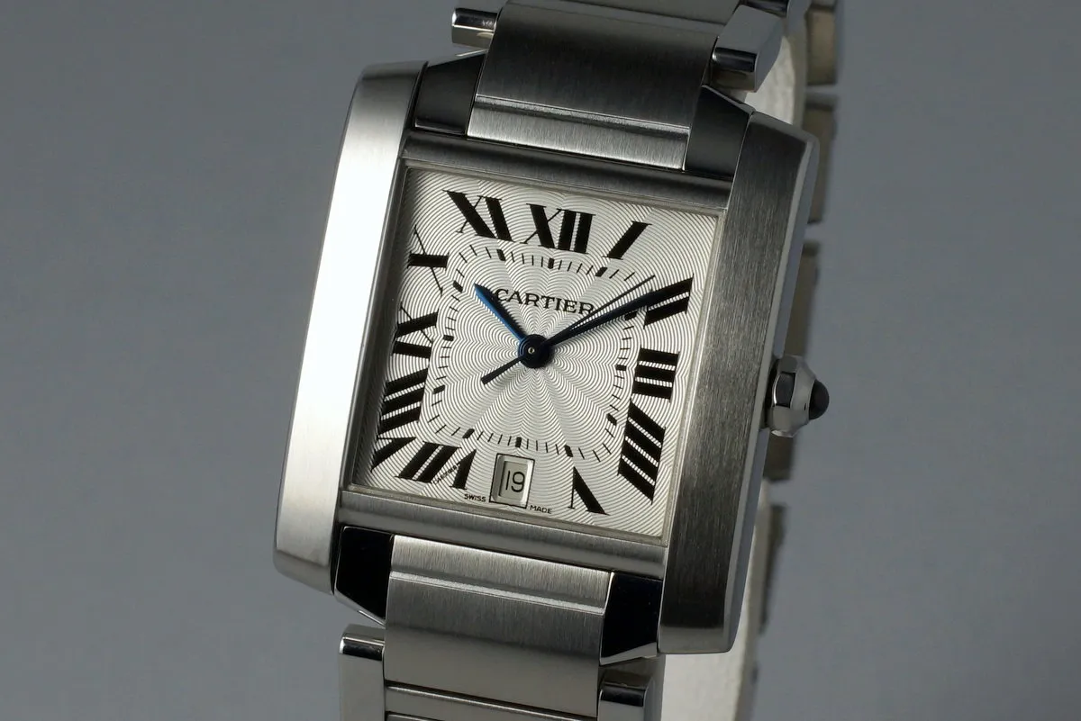 2008 Cartier Tank Francaise 2302 with Box and Papers