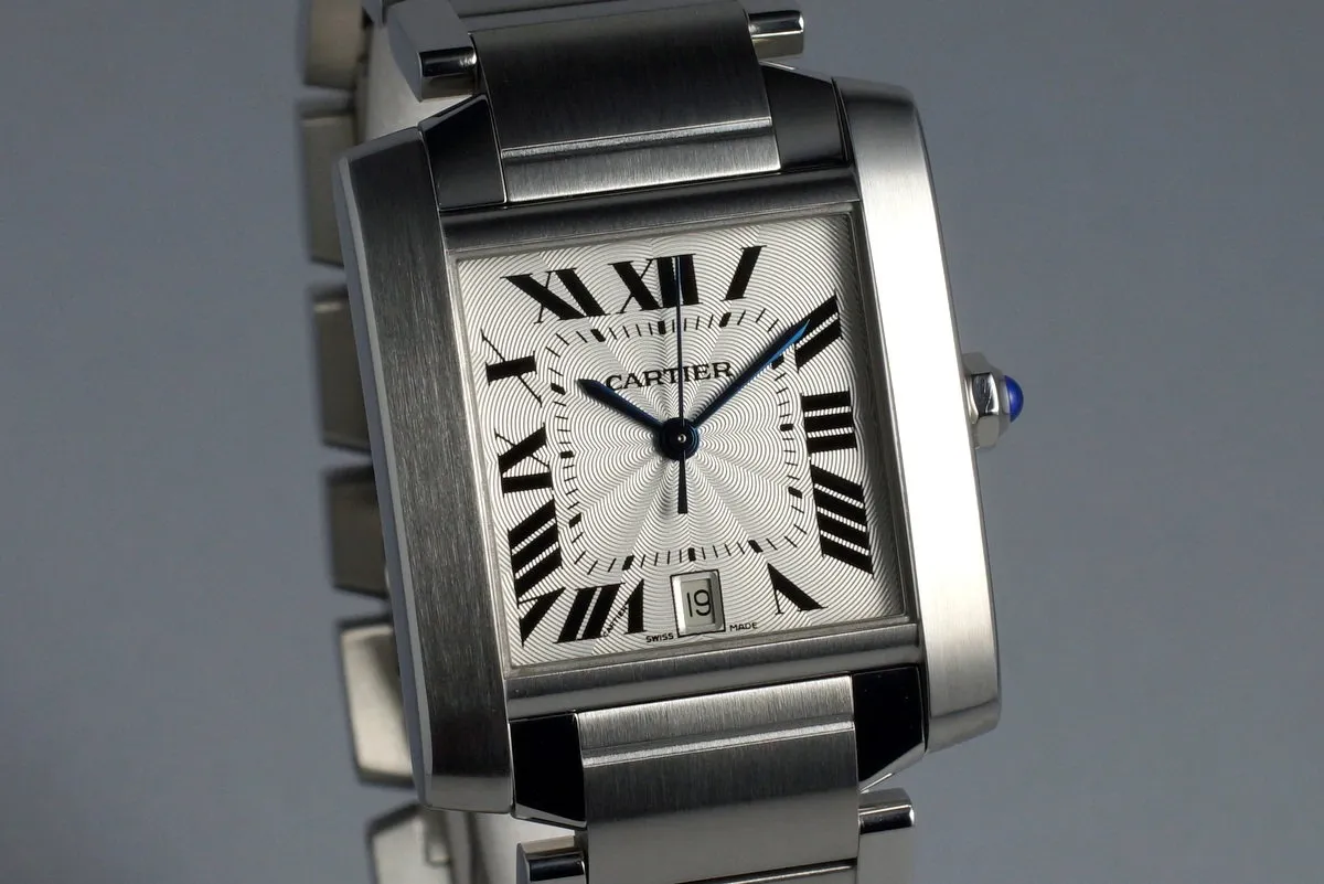 2008 Cartier Tank Francaise 2302 with Box and Papers