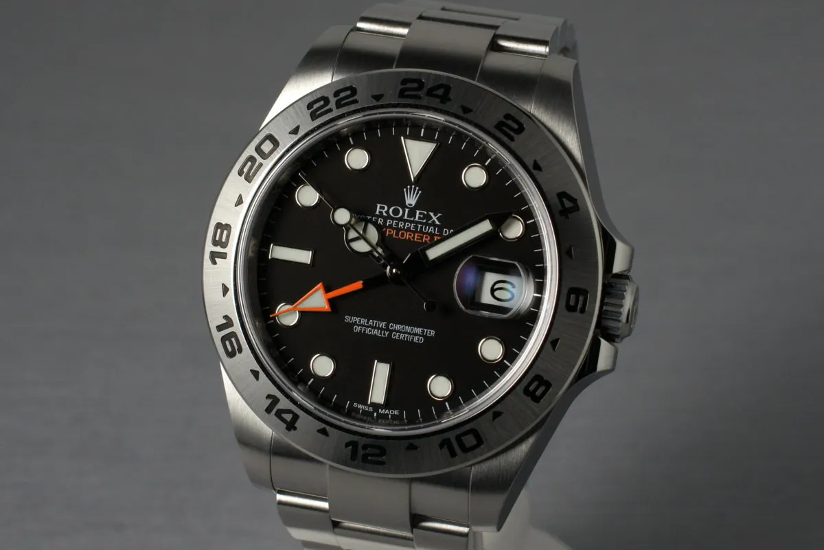 2010 Rolex Explorer II 216570 with Box and Papers