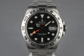 2010 Rolex Explorer II 216570 with Box and Papers