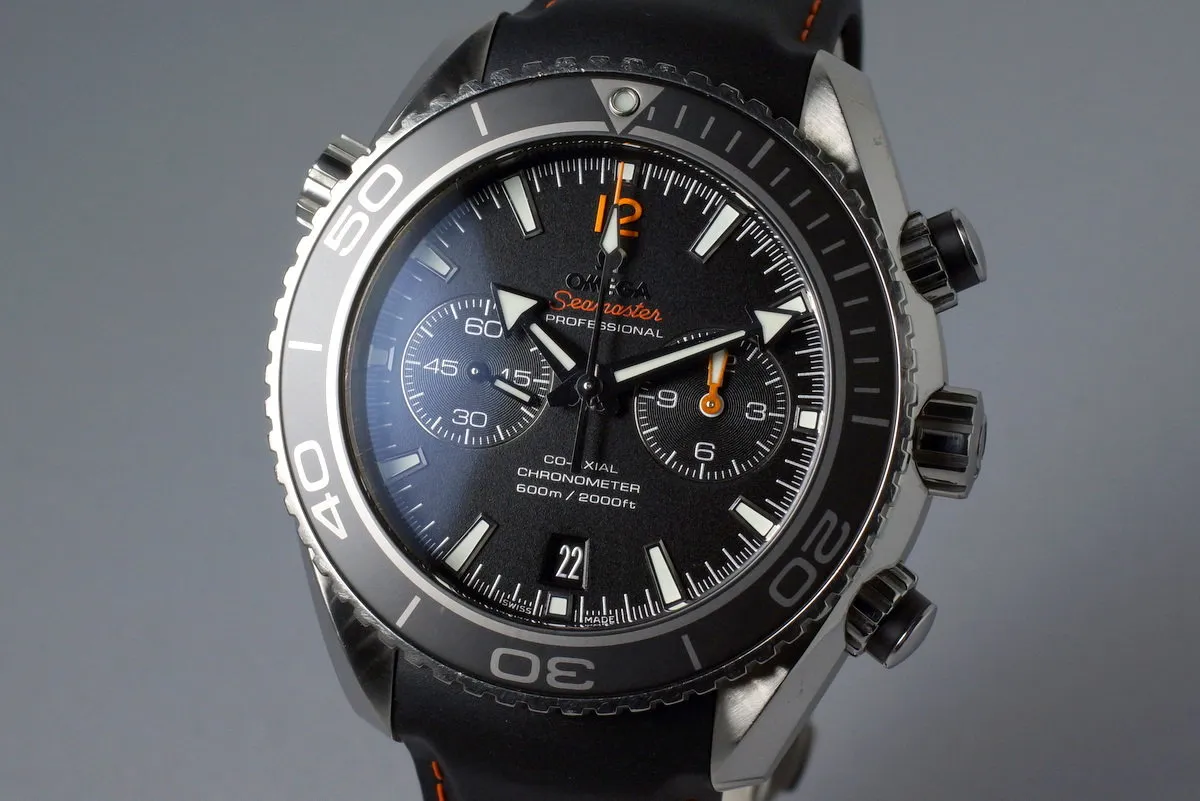 2013 Omega Seamaster Planet Ocean 600m 232.32.46.51.01.005 with Box and Papers