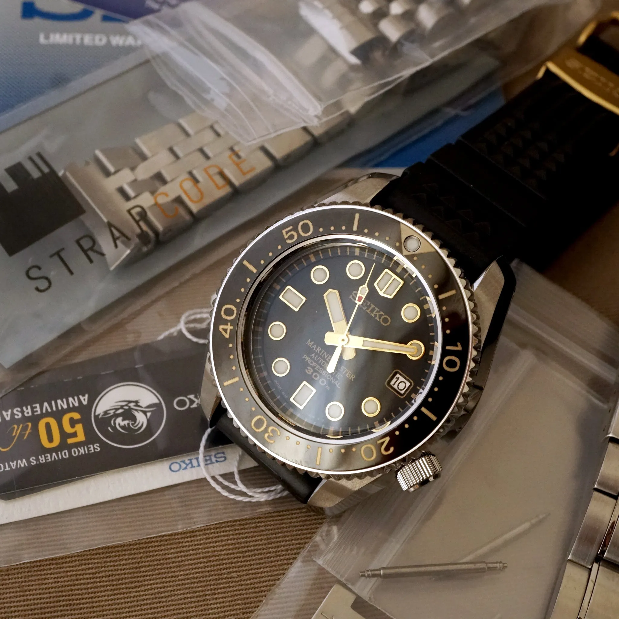 2015 SEIKO MARINEMASTER 300M SBDX012 50TH ANNIVERSARY LIMITED EDITION