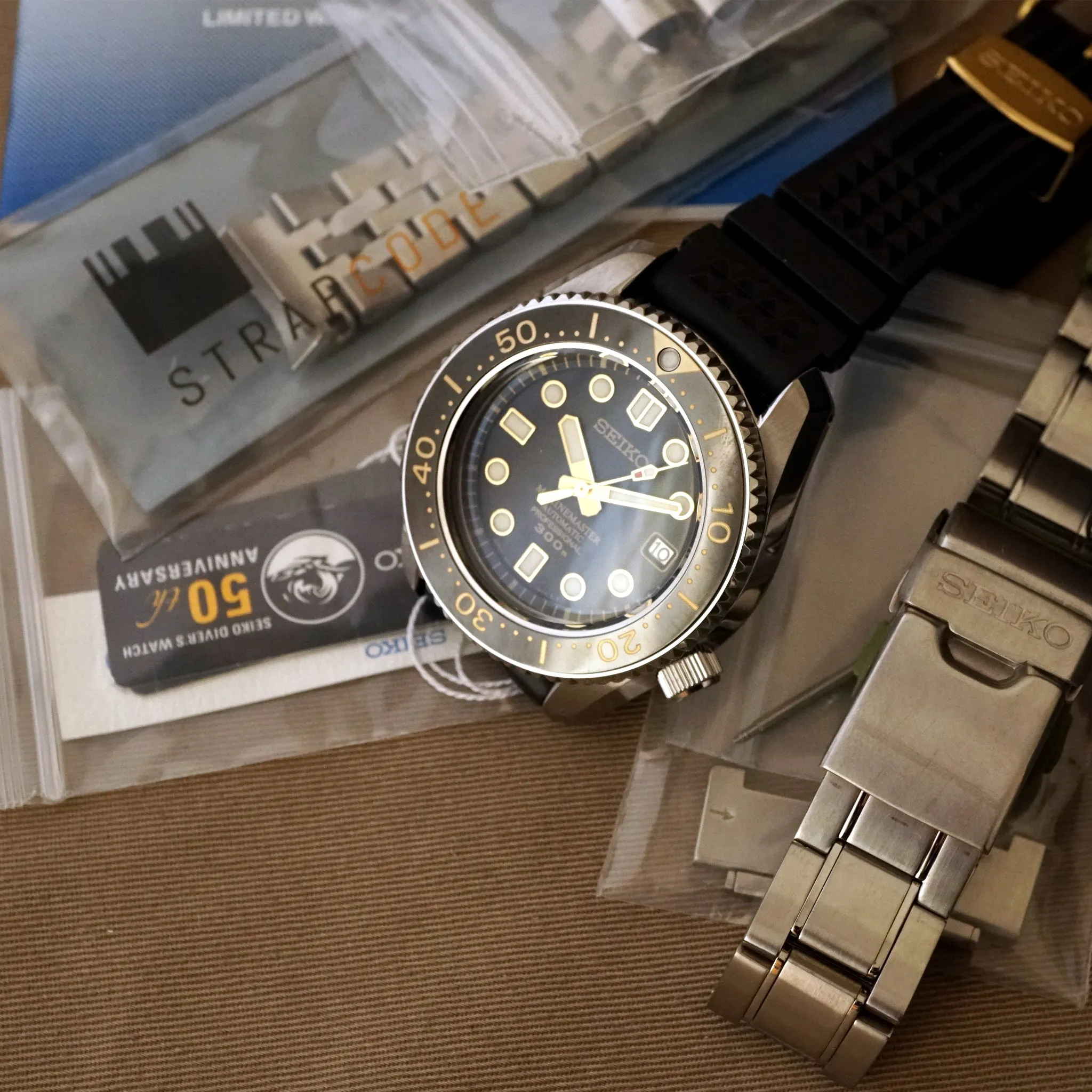 2015 SEIKO MARINEMASTER 300M SBDX012 50TH ANNIVERSARY LIMITED EDITION