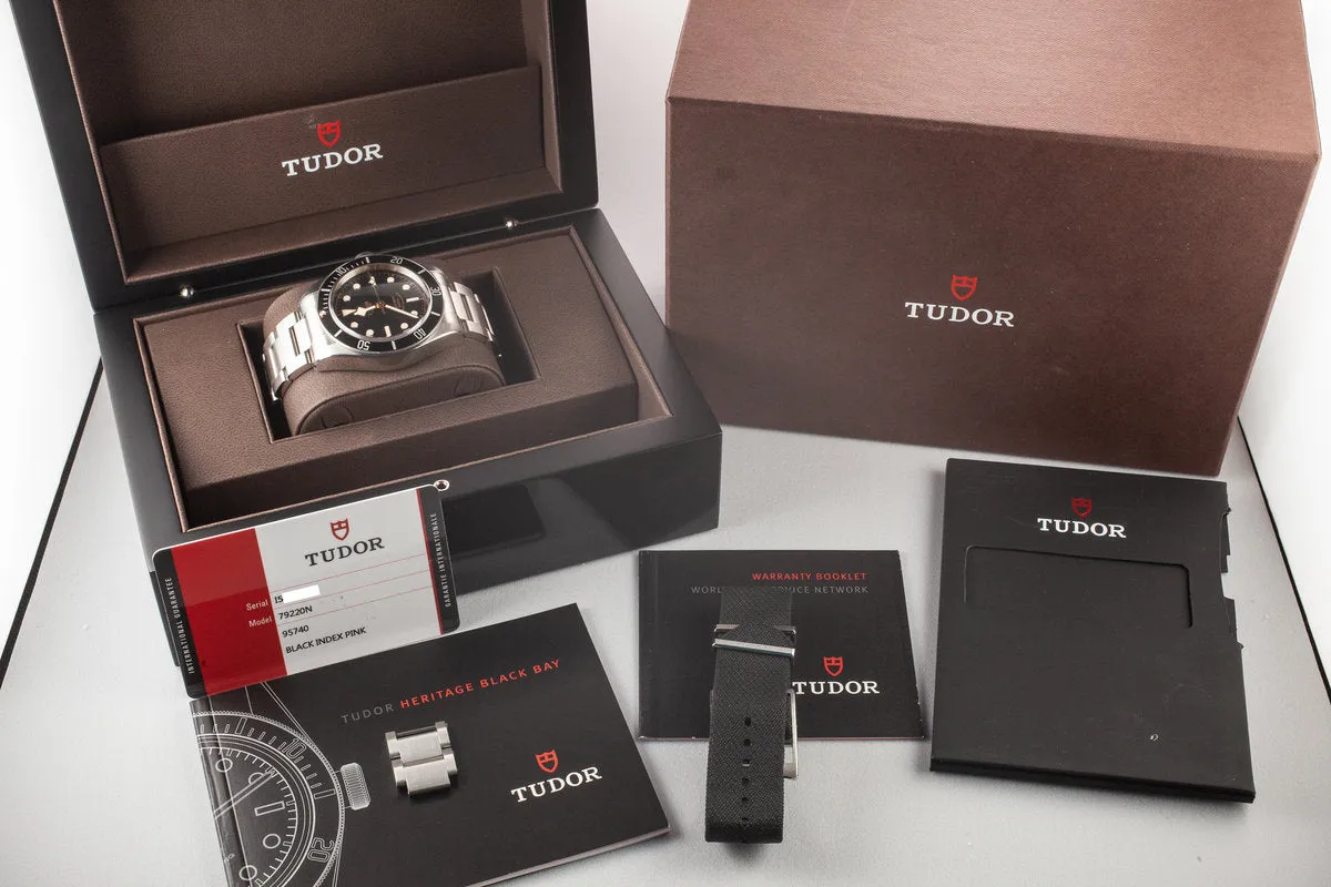 2016 Tudor Heritage Black Bay 79220N with Box and Papers