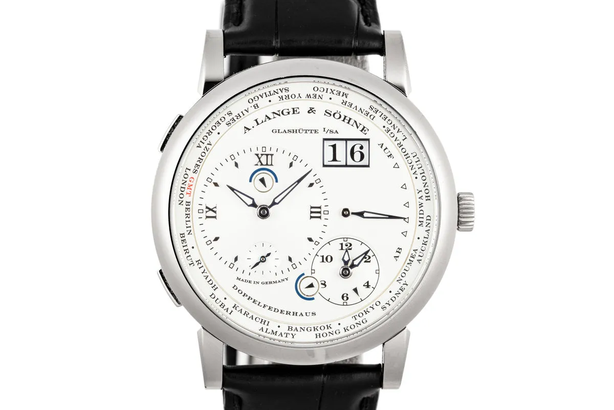 2017 A.Lange & Söhne Lange 1 Time Zone 116.039G with Box and Papers