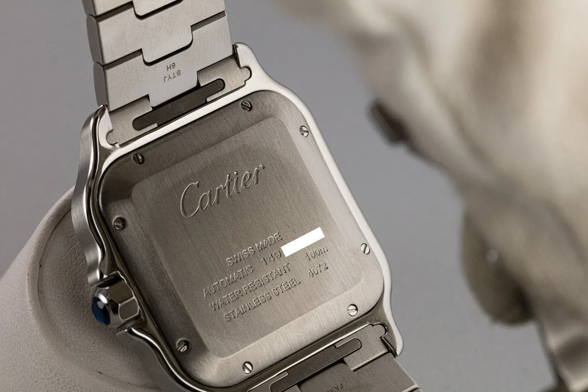 2019 Cartier Santos De Cartier WSSA0009 with Box and Papers