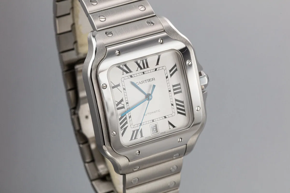 2019 Cartier Santos De Cartier WSSA0009 with Box and Papers