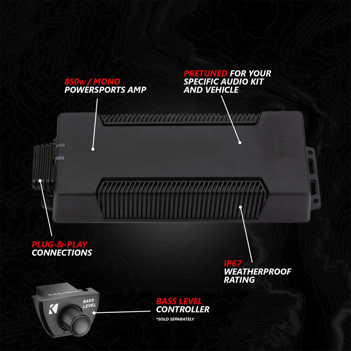 2020-2024 Polaris® RZR PRO Series Phase-6 K-Spec 5-Speaker 1400watt System w/JVC