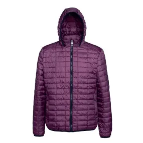 2786 Mens Honeycomb Padded Hooded Jacket