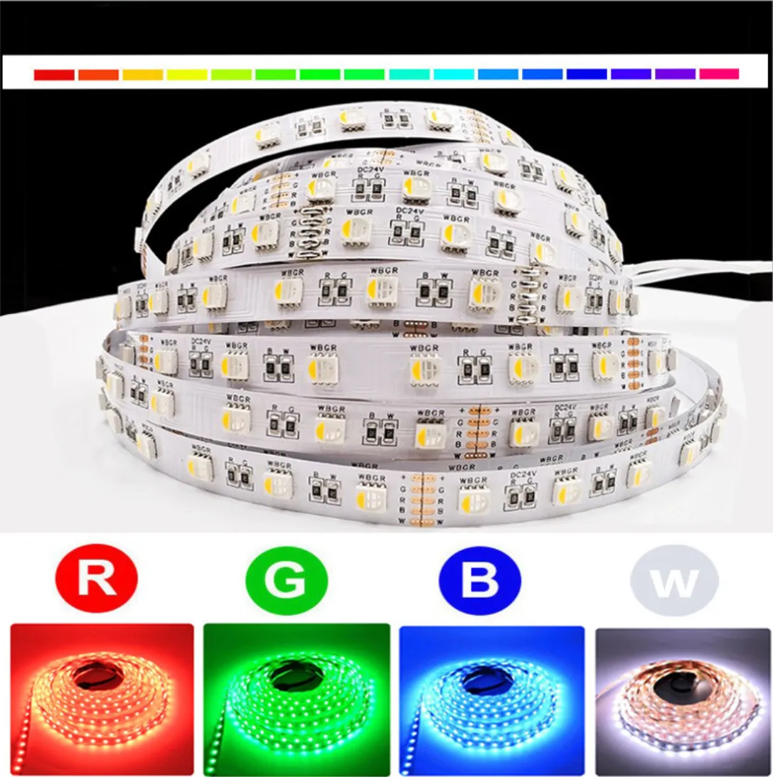 32.8ft (10Mtrs) 600LED SMD5050 RGBW Strip LED Kit Music Sync, IR Remote, WiFi APP Controlled, Alexa Compatible