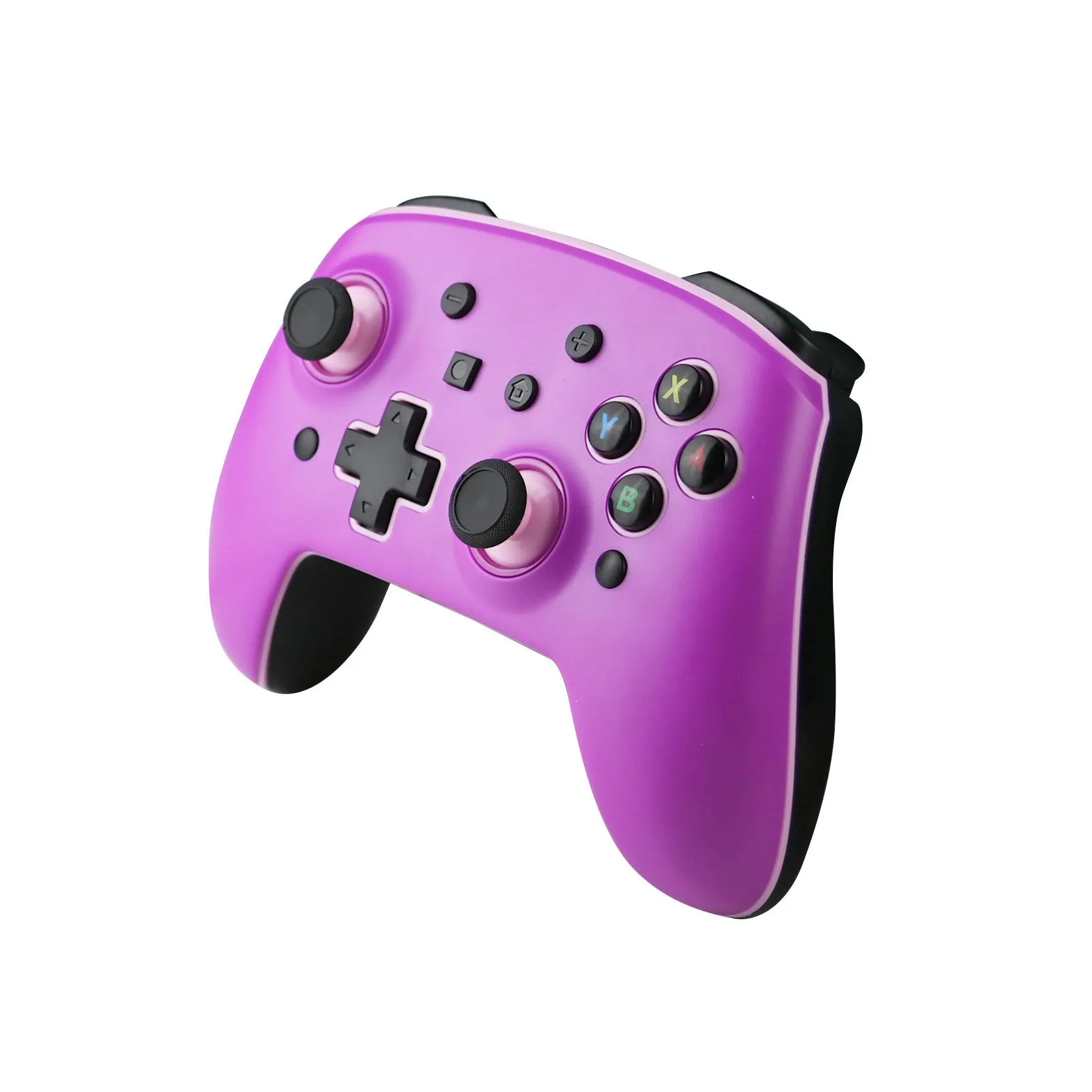 3rd Earth Wireless Controller for Switch with interchangeable face plate (Pink and Purple)