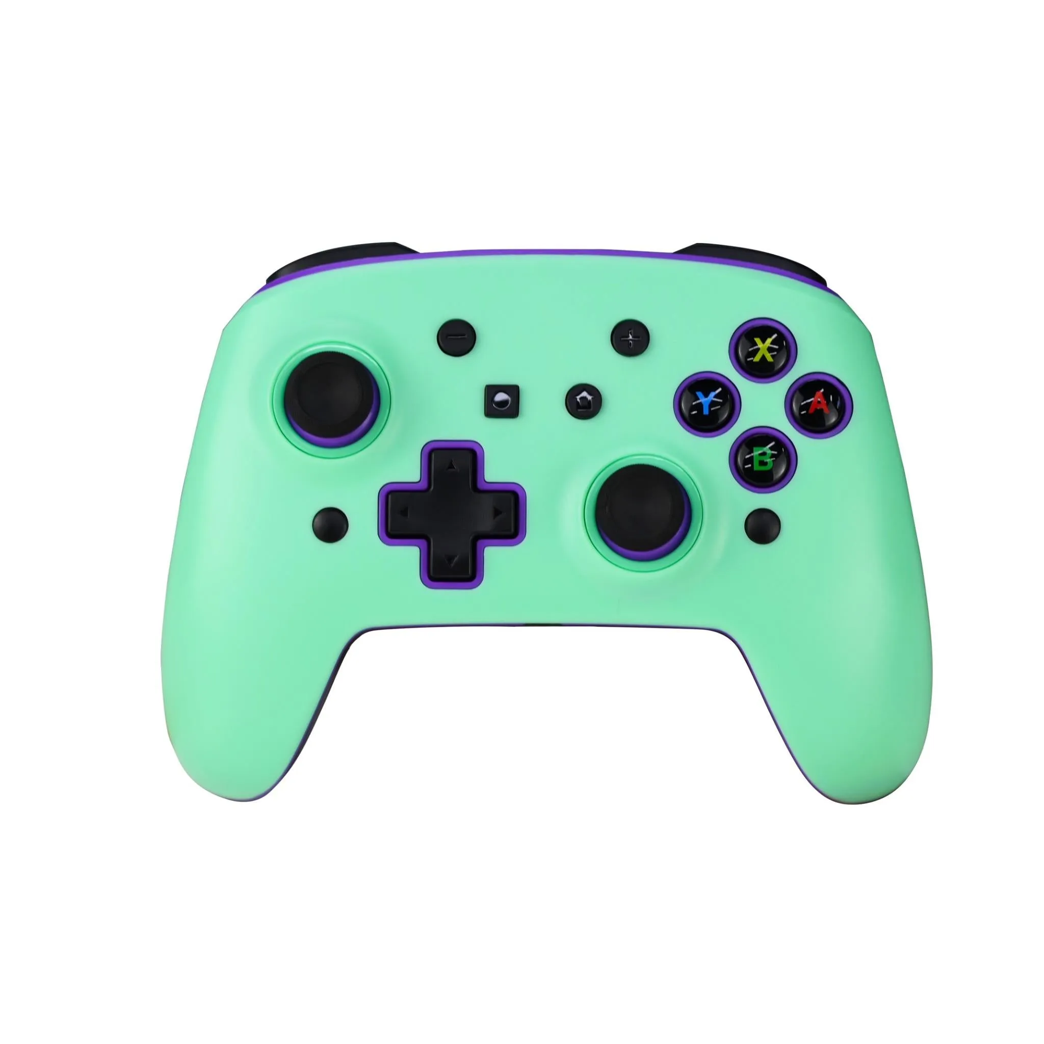 3rd Earth Wireless Controller for Switch with interchangeable face plate (Purple and Teal)