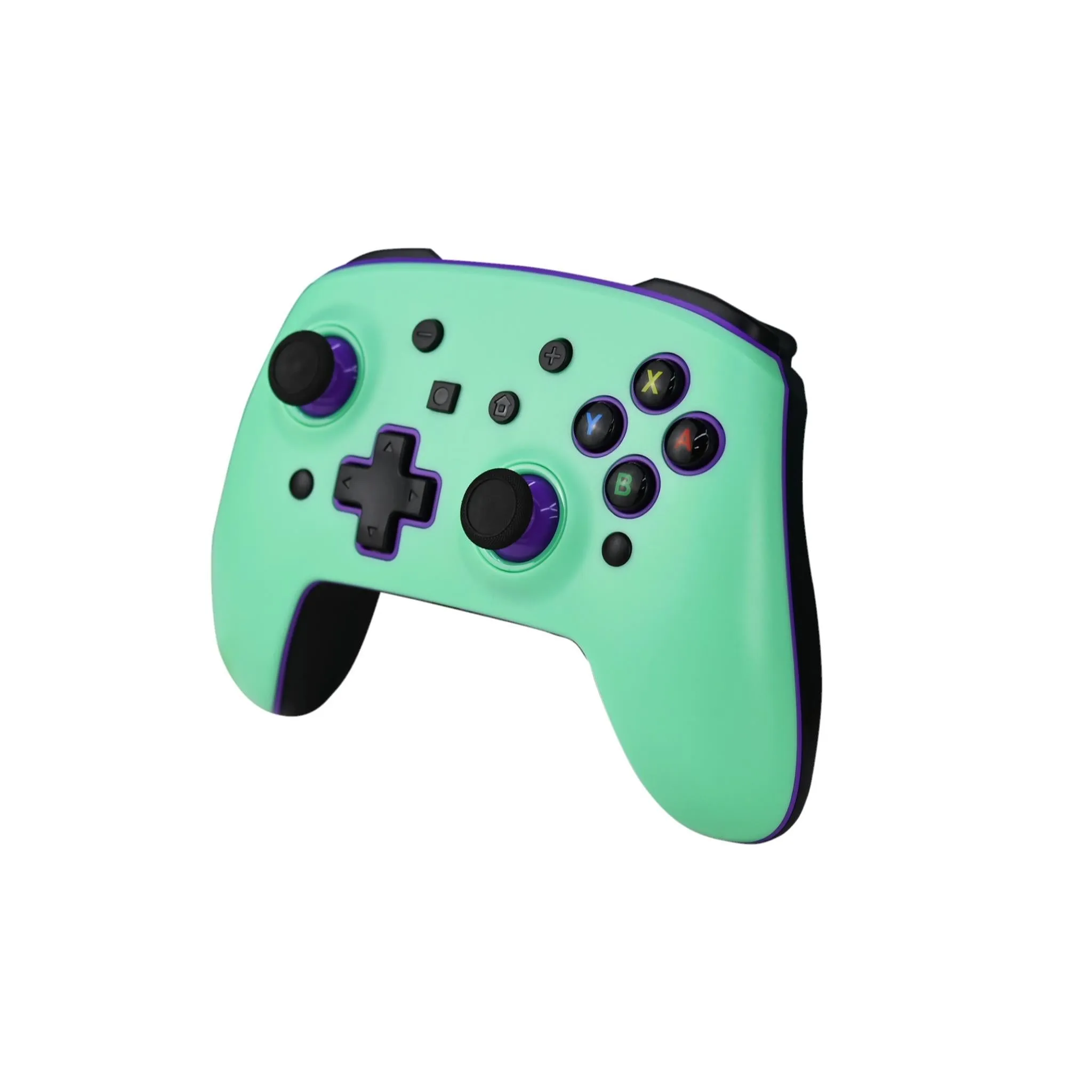 3rd Earth Wireless Controller for Switch with interchangeable face plate (Purple and Teal)