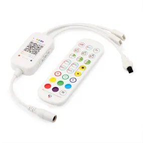 5V-24V DC Wireless ELK6ARGB Bluetooth Music Symphony Controller with Two Outputs for RGB Color Changing LED Flexible Strip Lights