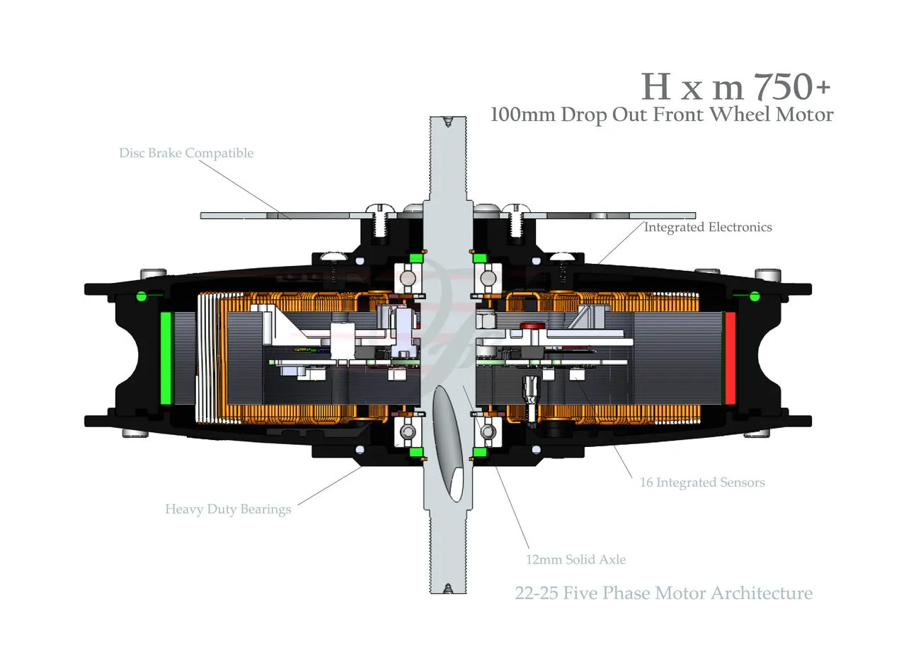 750  (100mm) 750W Motor with 100mm Drop Out