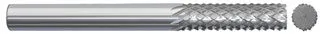 780-001070: 1/4 in. Dia., 1 in. Length Of Cut, 3 in. Overall Length Carbide Router Mill; Diamond Cut, Style A- No End Cut, BRIGHT, USA