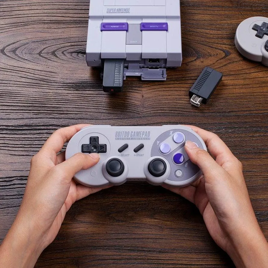 8BitDo Retro Receiver: For Mini Classic NES SNES SFC Classic Edition, Use 8BitDo NES30 SFC30 PS3 PS4 Controllers