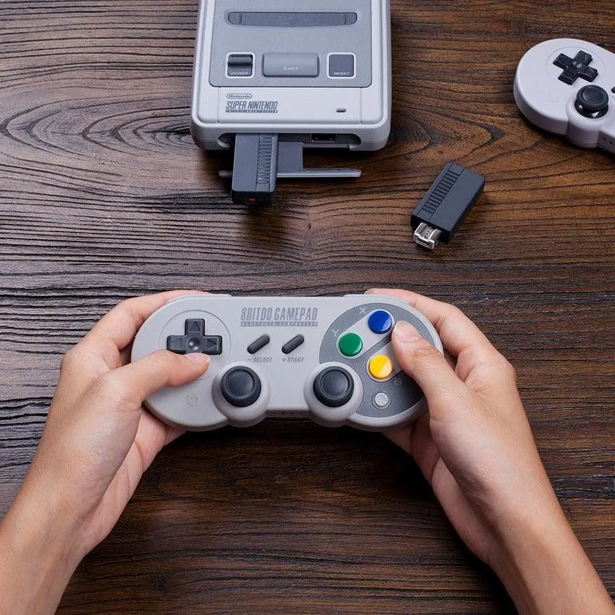 8BitDo Retro Receiver: For Mini Classic NES SNES SFC Classic Edition, Use 8BitDo NES30 SFC30 PS3 PS4 Controllers