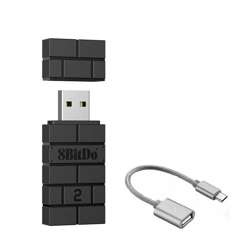 8BitDo USB Wireless Adapter 2: Use your favourite PS5/4/3, Switch Pro, Joy-con on PC, Mac, Raspberry Pi, Switch