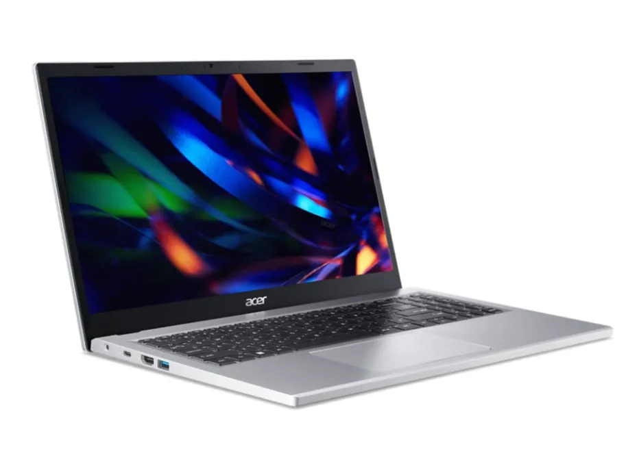 Acer, EX215-33-397W Laptop, Intel® Core i3 i3-N305, 8 GB RAM, 256 GB SSD, 15.6" Inch FHD Display, Silver