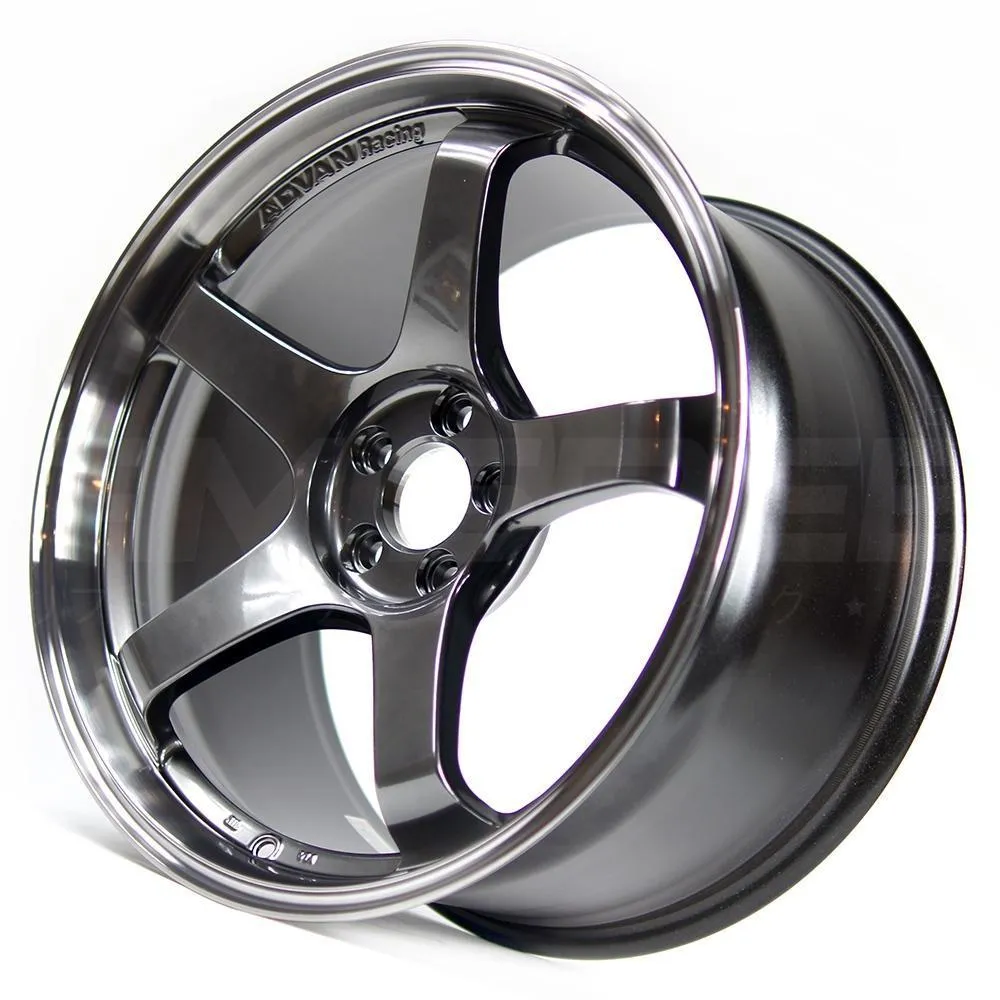 Advan GT 18x8  45 5-100 Machining/Racing Metal Black Wheel