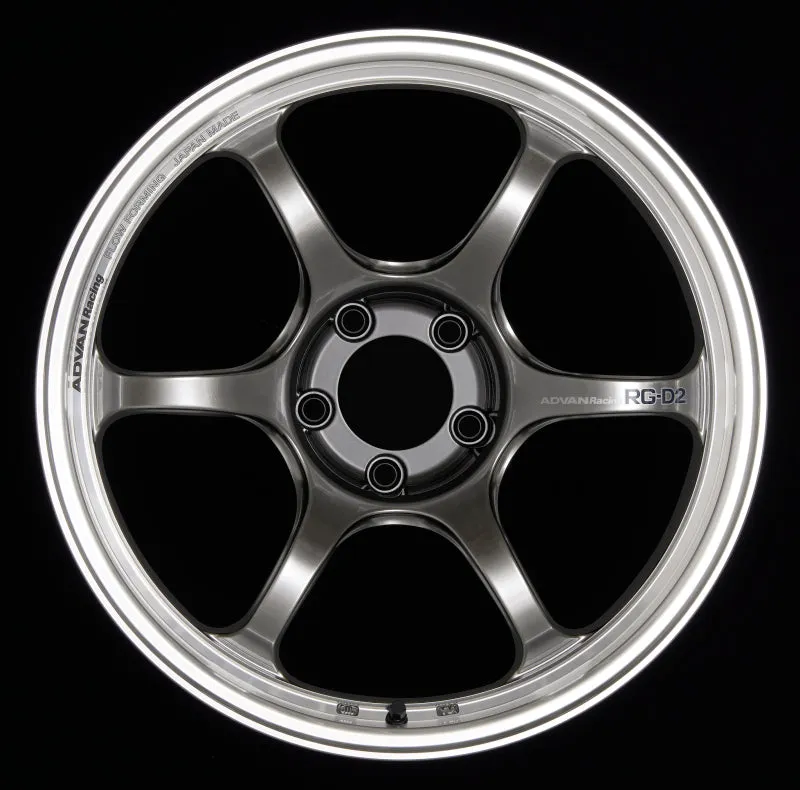 Advan RG-D2 15x6  45 4-100 Machining & Racing Hyper Black Wheel