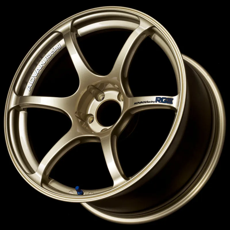 Advan RGIII 18x10.5  25 5-114.3 Racing Gold Metallic Wheel