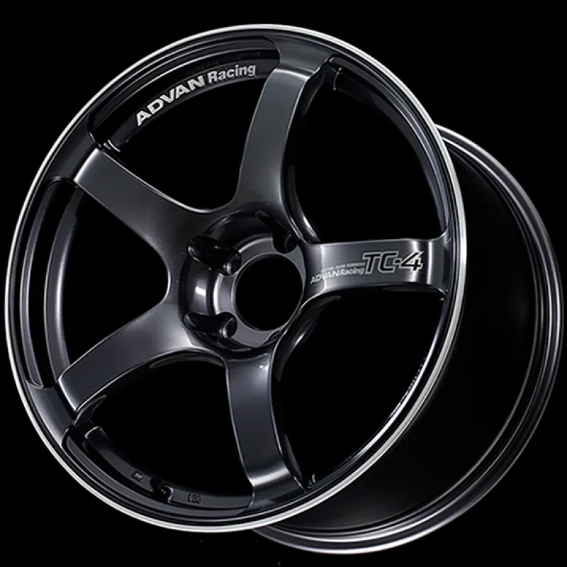 Advan TC4 18x9.5  12 5-114.3 Racing Gunmetallic and Ring Wheel