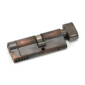 Aged Bronze 35T/45 5pin Euro Cylinder/Thumbturn | From The Anvil