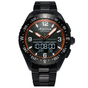 Alpina Men's Smartwatch - AlpinerX HSW Black Dial | AL-283LBO5AQ6B