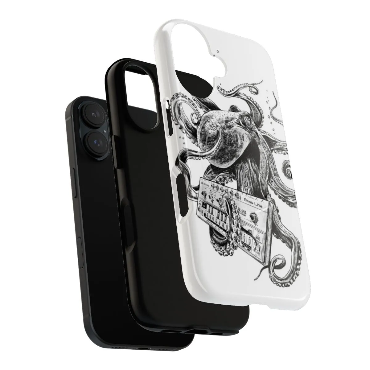 Analog Synthesizer Kraken-Inspired Magnetic Tough Phone Case